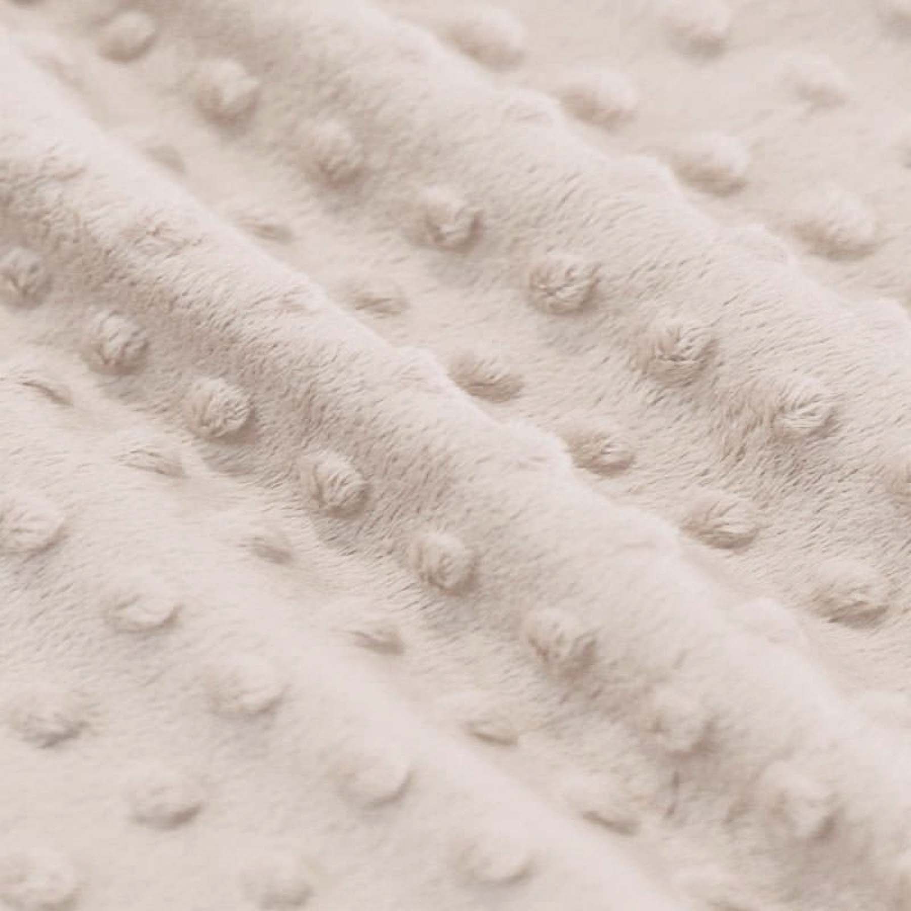 Minky Fleece Stof Licht Beige