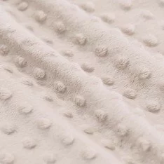 Tessuto Minky Pile Beige Chiaro
