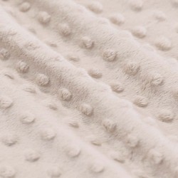 Tissu Minky Polaire Beige Clair