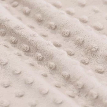 Tissu Minky Polaire Beige Clair Tissu Minky Polaire Beige Clair