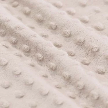 Minky Fleece Stoff Hellbeige - (Minky Fleece Stoffe)