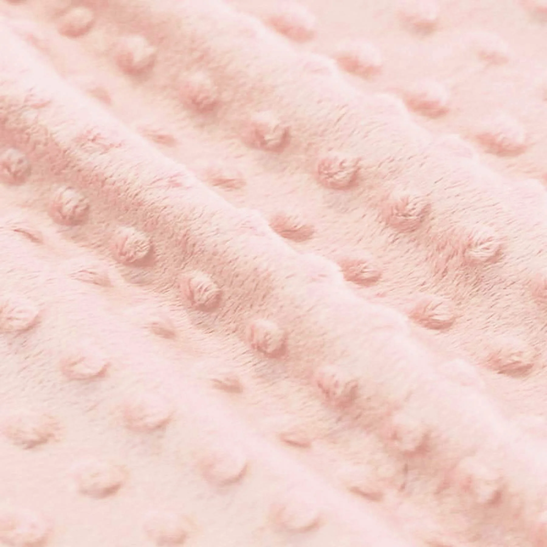 Minky Fleece Stof Nude Roze