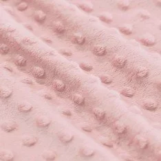 Tessuto Minky Pile Nude Rosa