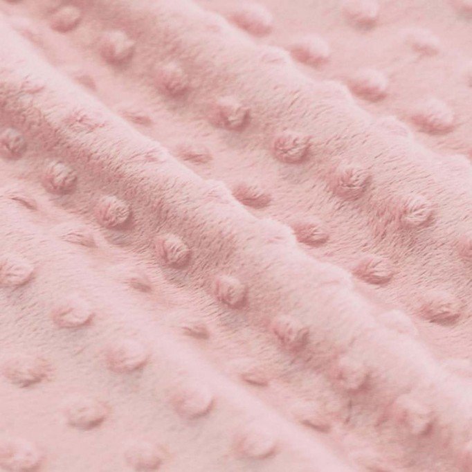 Tessuto Minky Pile Nude Rosa - (Tessuto Minky Pile )