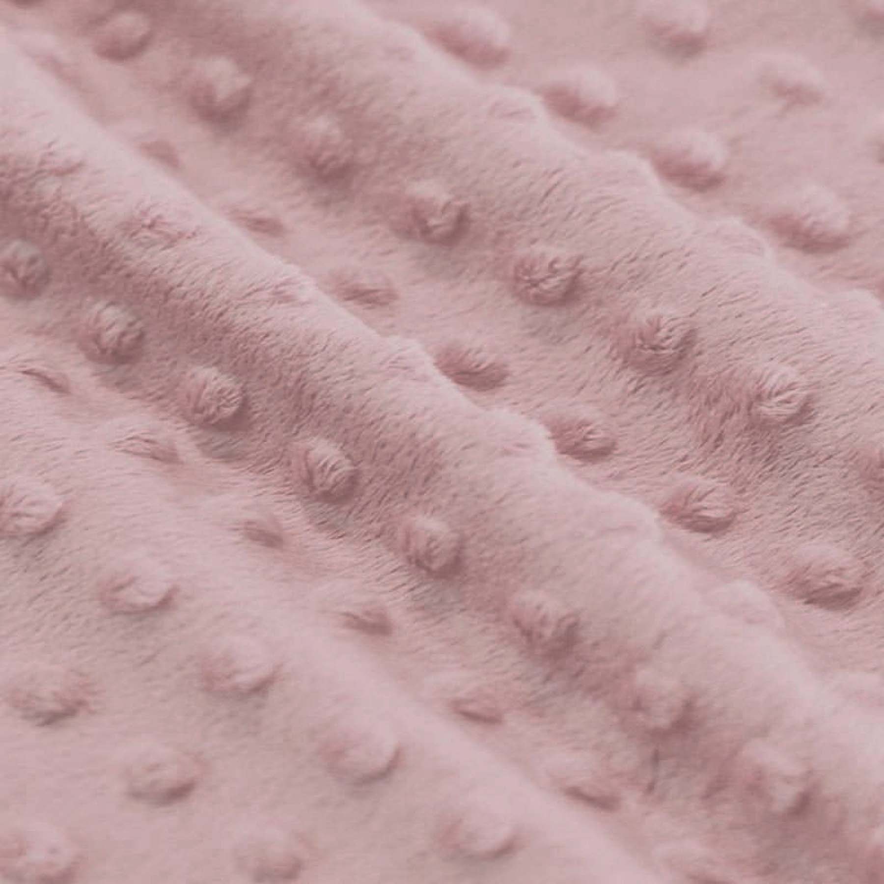 Minky Fleece Stof Oud Roze