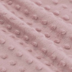 Tessuto Minky Pile Rosa Antico