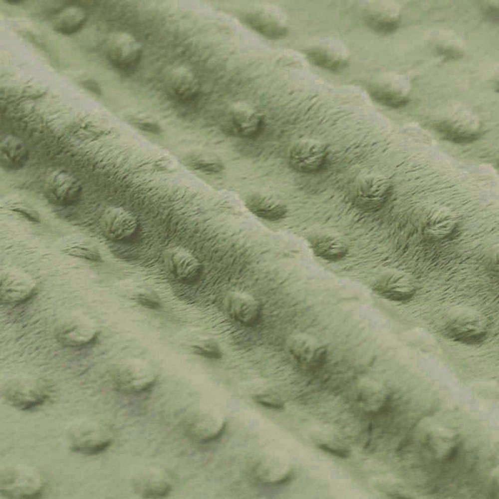 Minky Fleece Stoff Olive 
