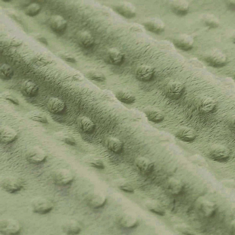 Tissu Minky Polaire Olive