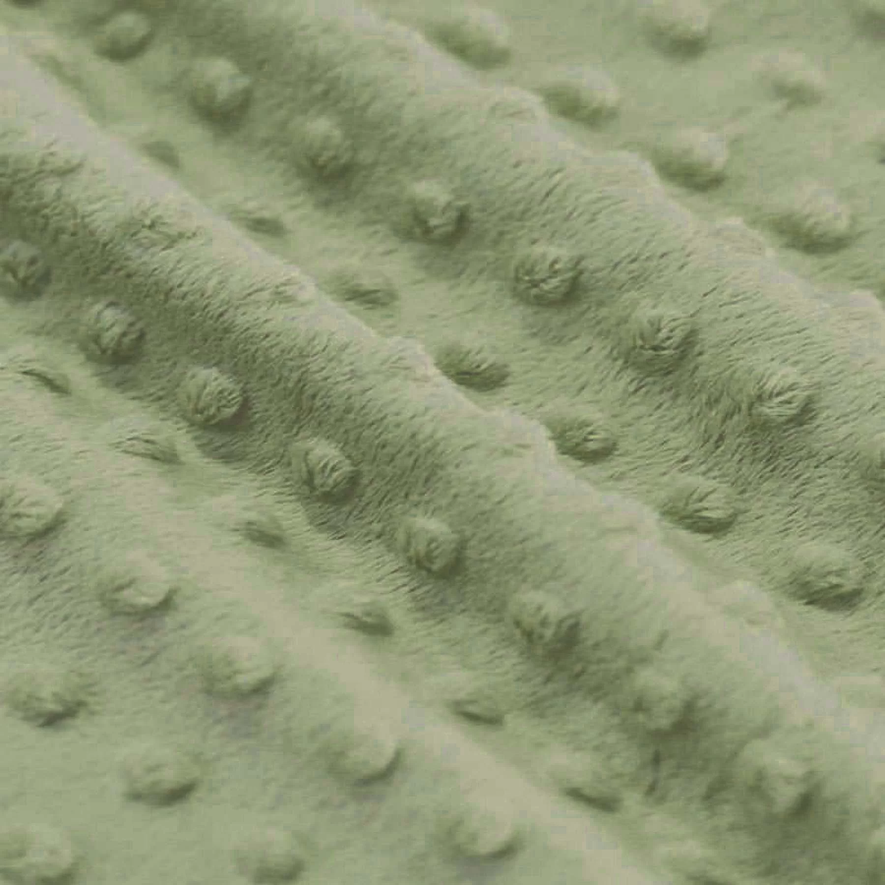 Minky Fleece Stof Olijf
