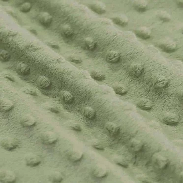 Minky Fleece Stof Olijf - (Minky Fleece Stof)