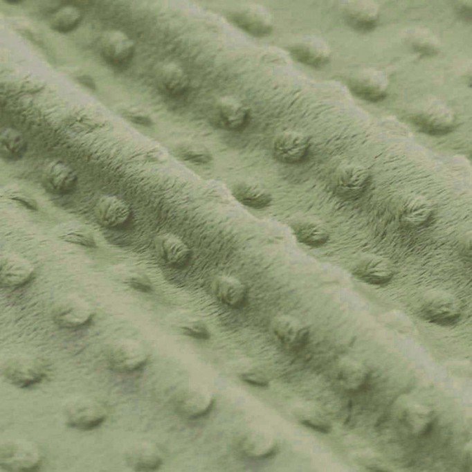Minky Fleece Stof Olijf - (Minky Fleece Stof)