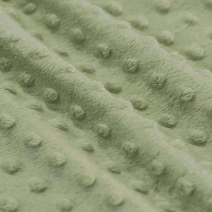 Minky Fleece Stoff Olive - (Minky Fleece Stoffe)