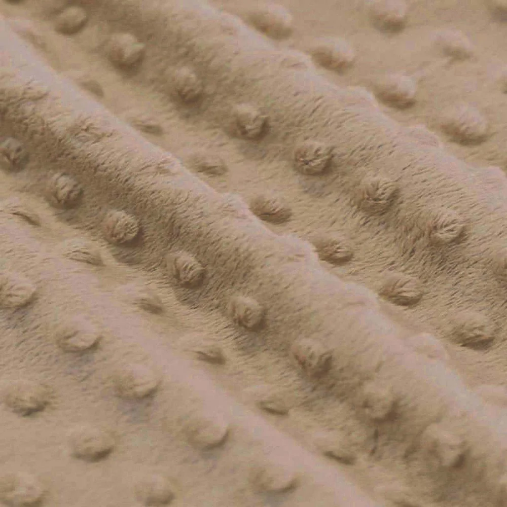 Tissu Minky Polaire Cacao