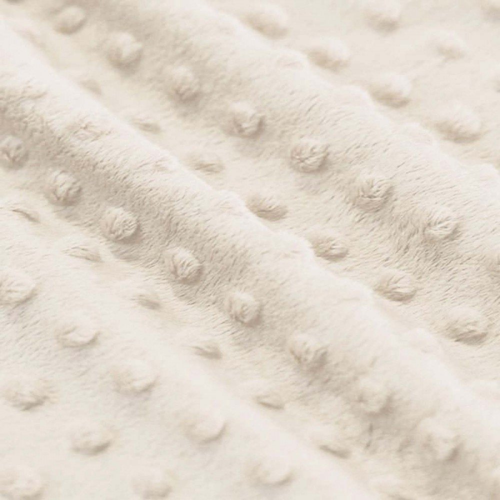 Minky Fleece Stoff Naturel Beige 