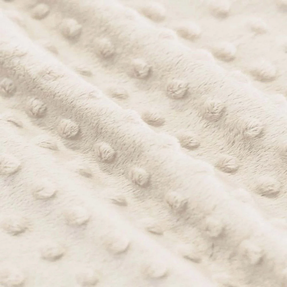 Tissu Minky Polaire Beige Naturel