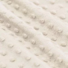 Tessuto Minky Pile Beige Naturel