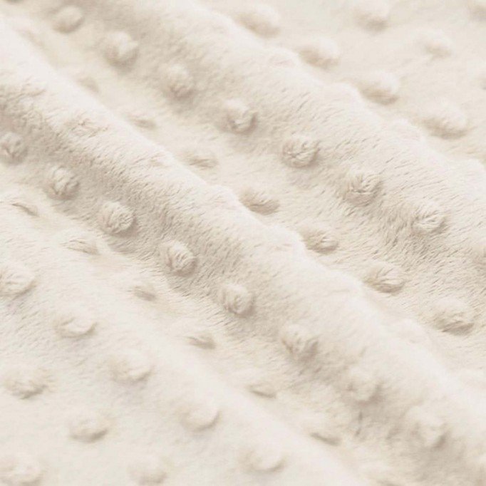 Minky Fleece Stof Naturel Beige - (Minky Fleece Stof)