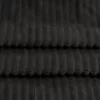 Minky Strepen Stof Zwart 