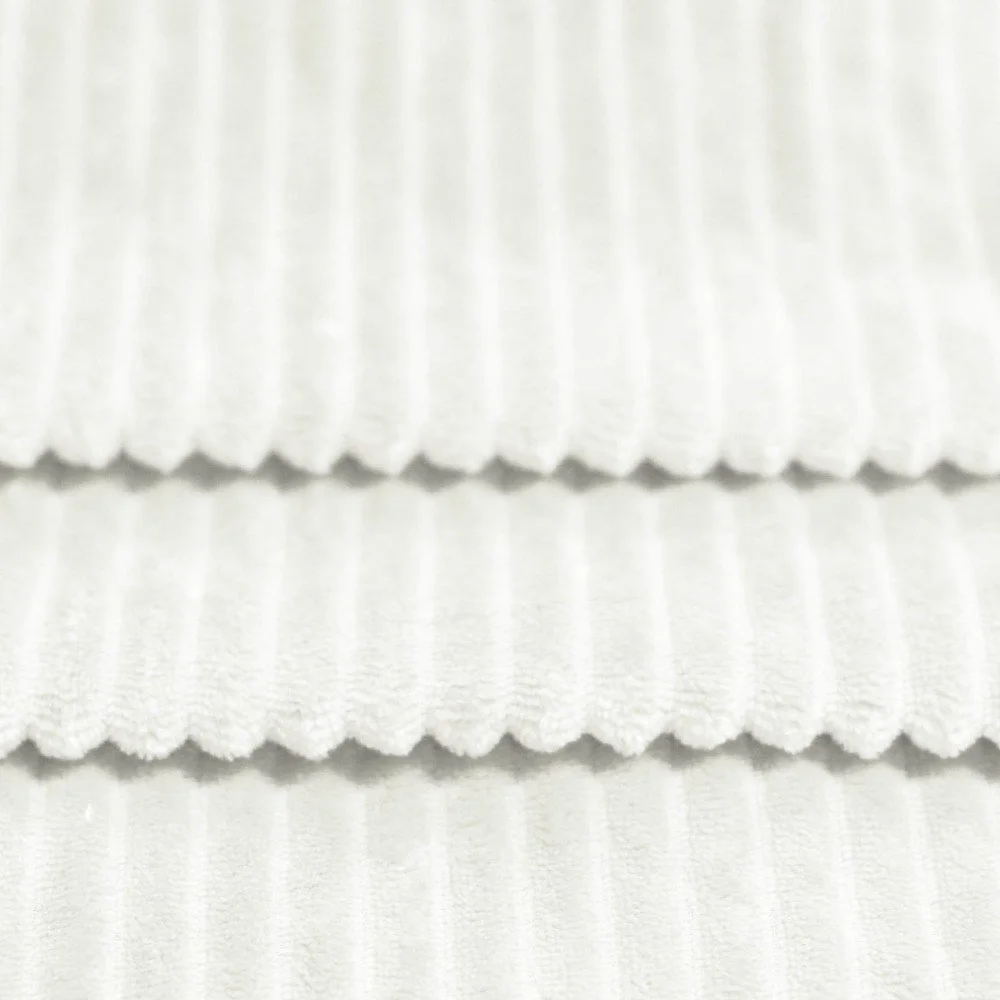 Minky Stripes Fabric Ecru