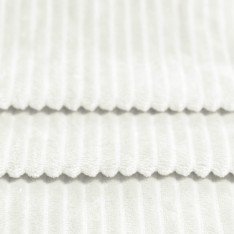 Tissu Minkee Rayures Écru