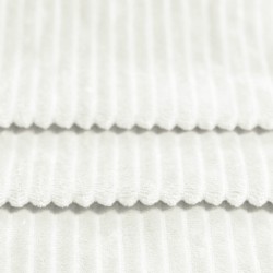 Minky Striber Fleece Råhvid