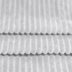 Tissu Minkee Rayures Gris Clair