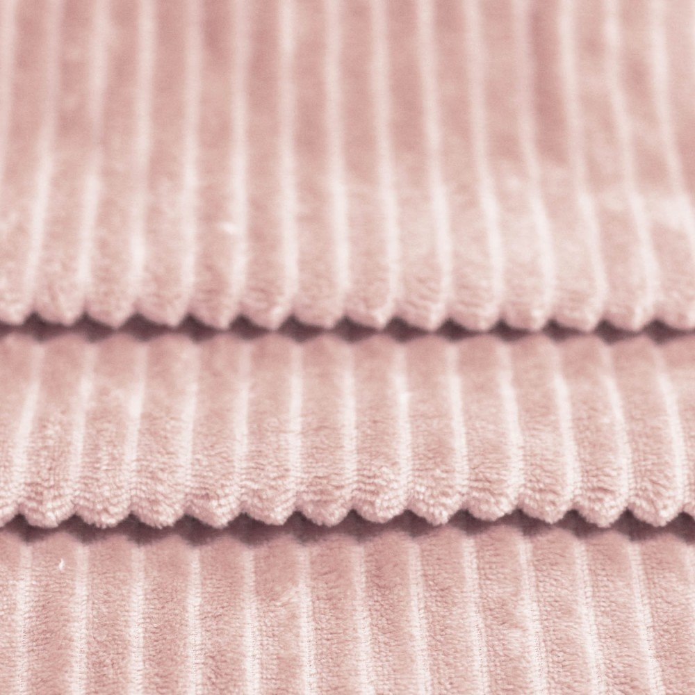 Minky Striber Fleece Nude Pink