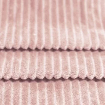 Minky Strepen Stof Nude Roze Minky Strepen Stof Nude Roze