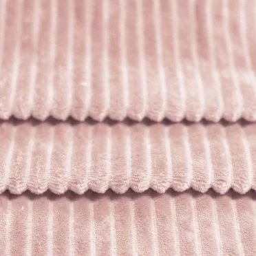 Tissu Minkee Rayures Nude Rose - (Tissu Minky a Pois)