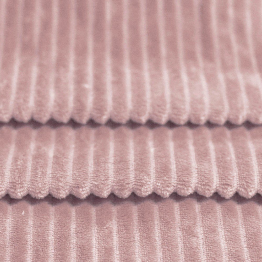 Minky Striber Fleece Gammel Pink