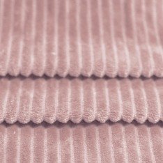 Tissu Minkee Rayures Vieux Rose