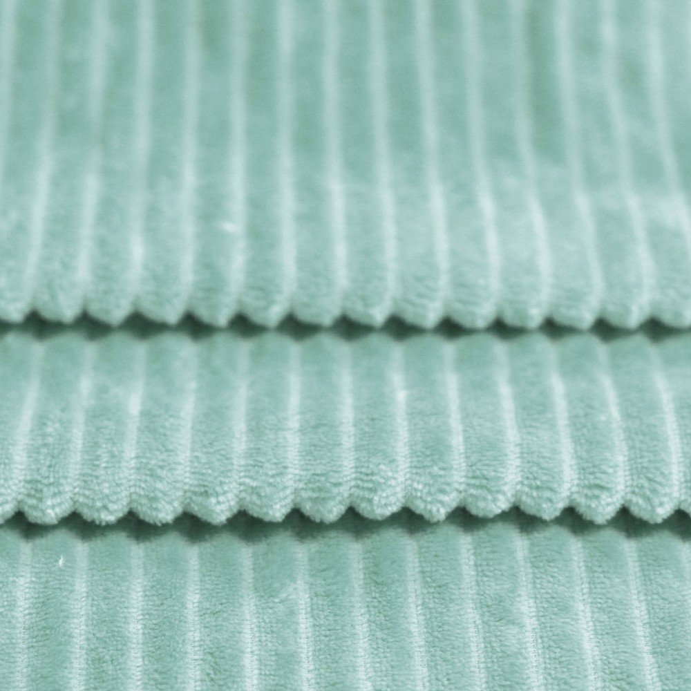 Minky Striber Fleece Havgrøn