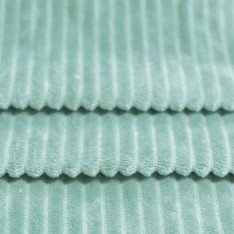 Tissu Minkee Rayures Mer Verte