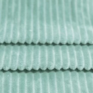 Minky Stripes Fabric Sea Green - (Minky Fleece Fabric)