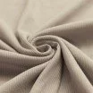 Rib Knit Jersey Fabric Dark Beige  - (Jersey Fabrics)