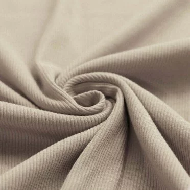 Rib Knit Jersey Fabric Dark Beige  Rib Knit Jersey Fabric Dark Beige  - (Jersey Fabrics)