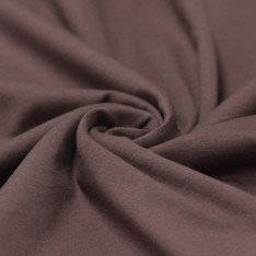 Baumwolljersey Stoff Dunkel Mauve (STOFFAUSLASS) 