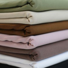 Baumwolljersey Stoff Dunkel Mauve (STOFFAUSLASS) 