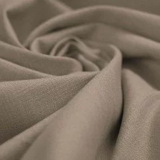 Stretch Leinenstoff Taupe