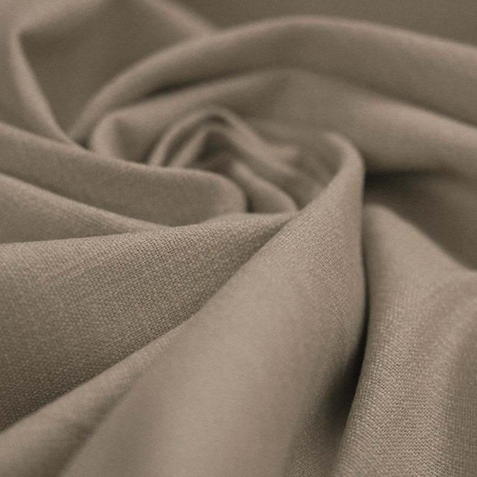 Stretch Linen Fabric Taupe - (Fashion Fabrics)