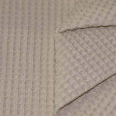 Waffle Pique Fabric Dark Beige
