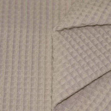 Waffle Pique Fabric Dark Beige - (Waffle Pique Fabrics)