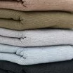Vaffel Jersey Strikstof Lysegrå Melange - (Jerseystoffer)