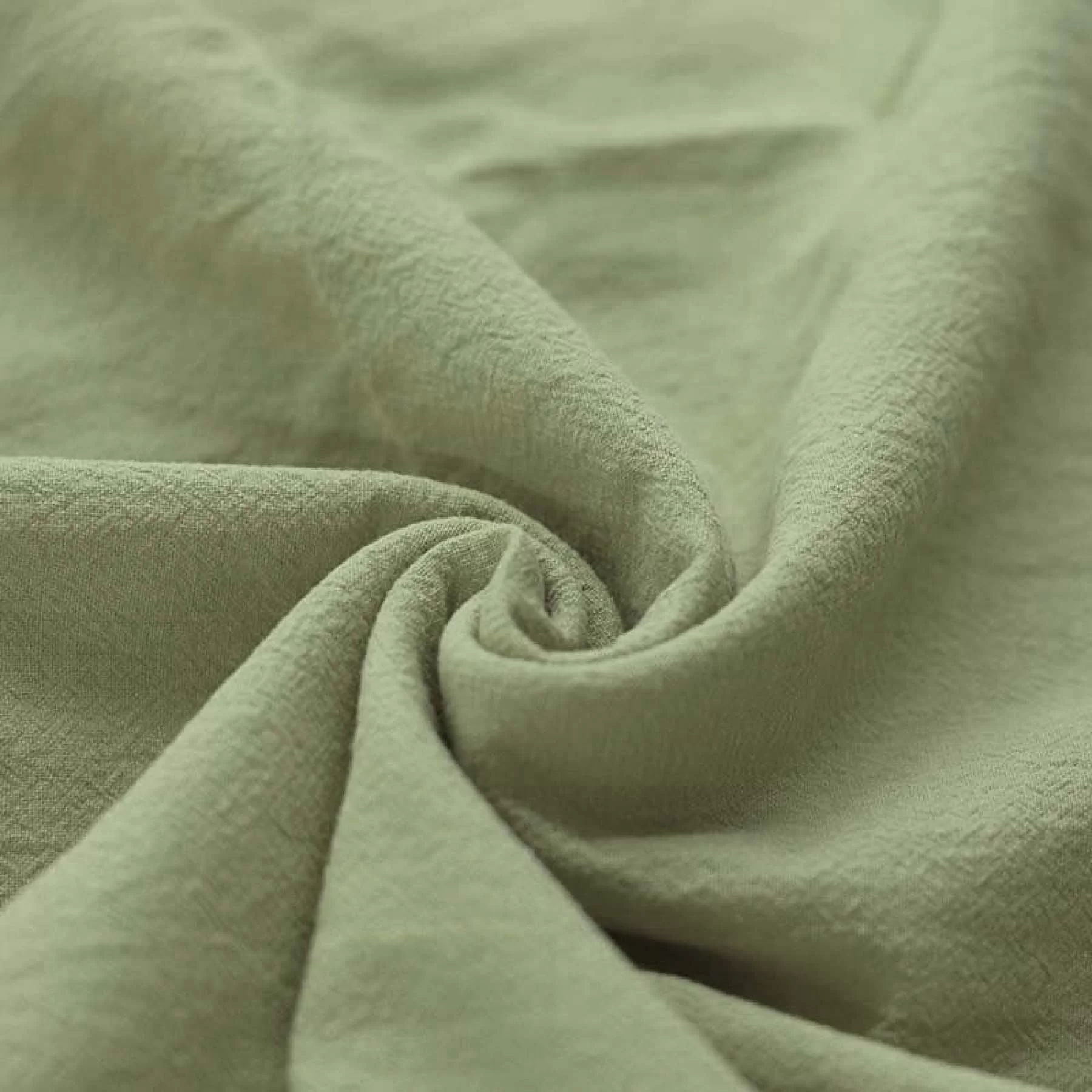 Washed Cotton Fabric Olive