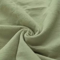 Tessuto Di Cotone Lavato Oliva Tessuto Di Cotone Lavato Oliva