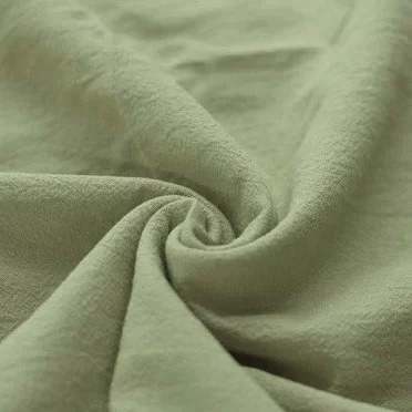 Washed Cotton Fabric Olive - (Deco Fabrics)