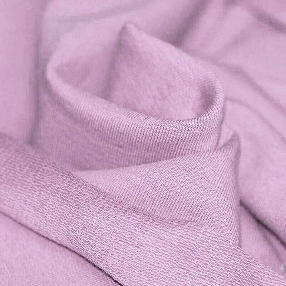 French Terry Stof Pastel Lila