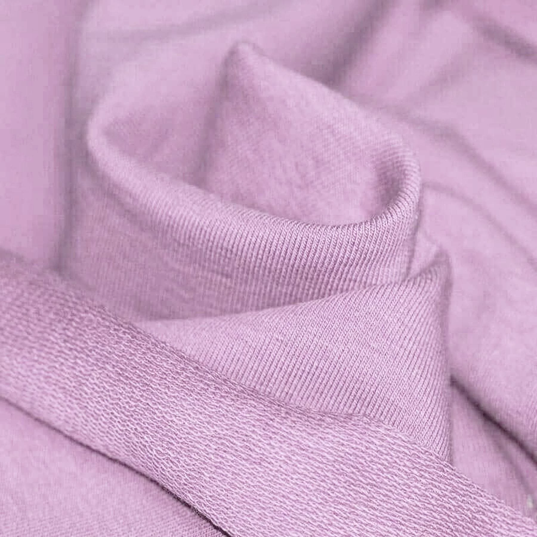 French Terry Stof Pastel Lila