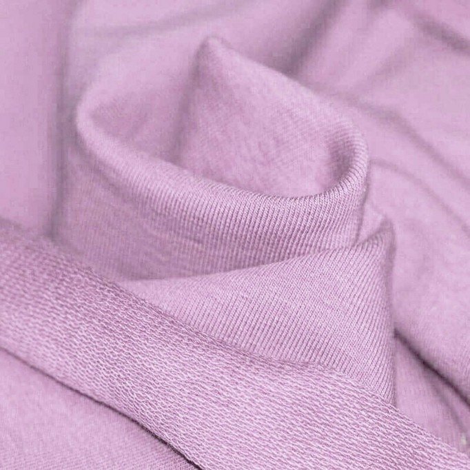 Sommersweat Stoff Pastell Flieder - (Sommersweat Stoff)