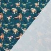 French Terry Stof Digital Print - Dinos - (Sweat Stof Med Print)